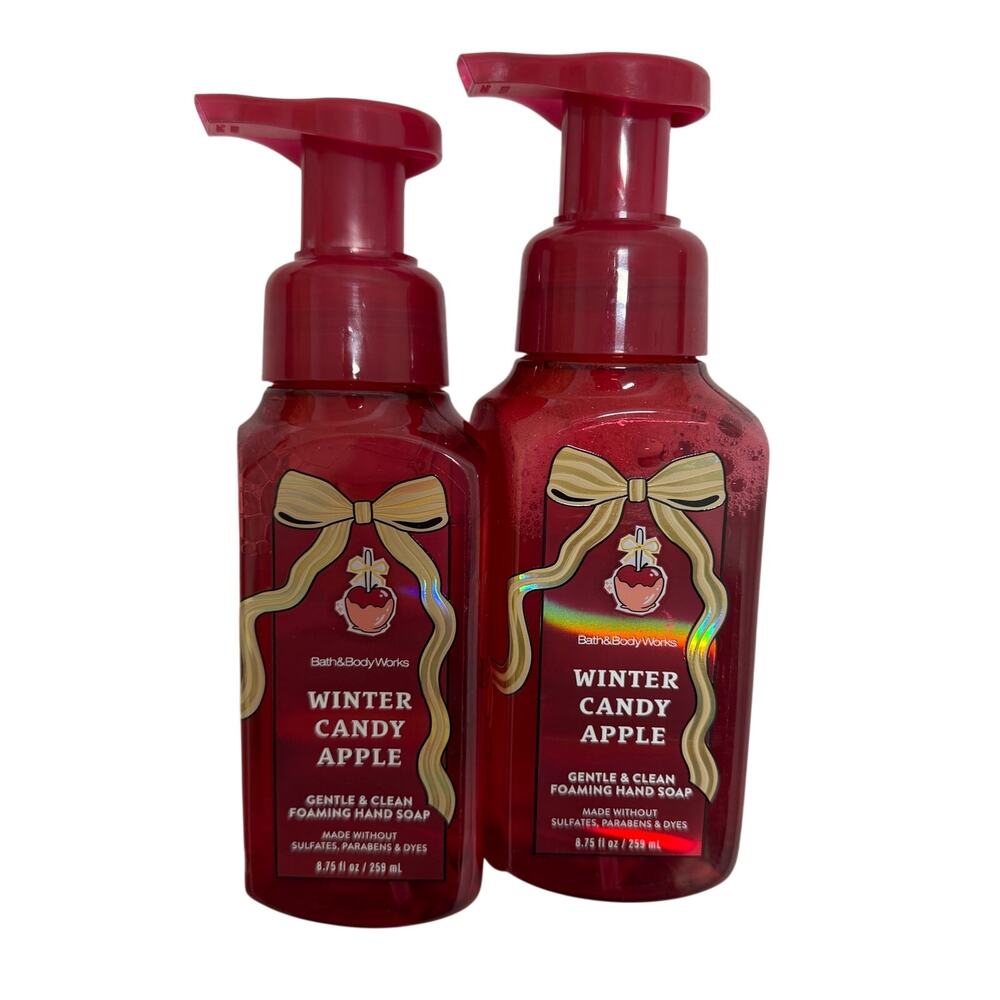 Bath & Body Works Winter Candy Apple Gentle Foaming Hand Soap Bundle x2 8.75 oz